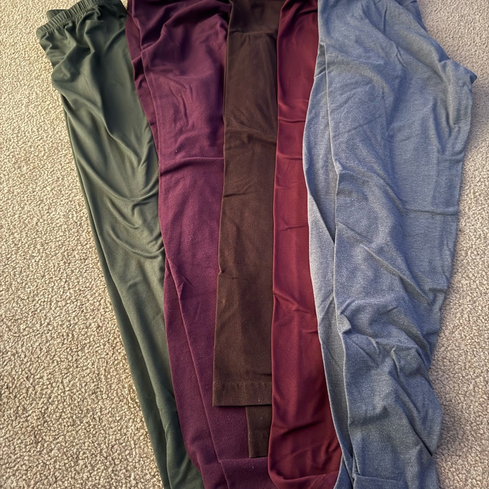 Set of FiveColorful Leggings